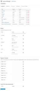 Layout Settings